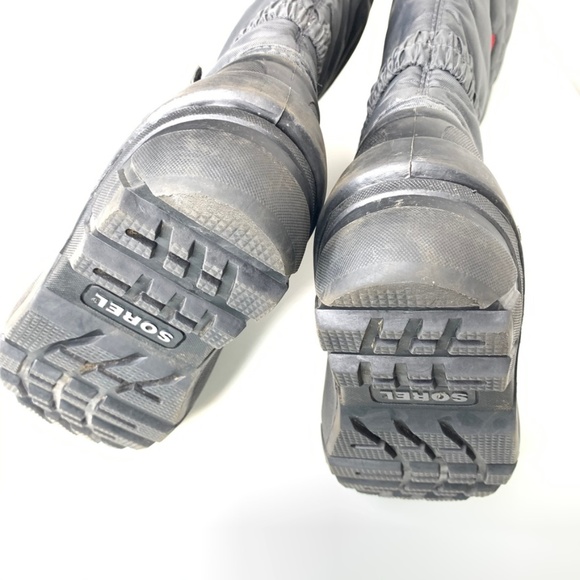 SOREL Cub Grey & Red Winter Snow Boot 4Y - Picture 7 of 8